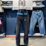 distressed baggy  jeans 5000-bleu