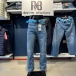 distressed baggy  jeans 5000-1-noir