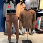 hugo daple  sweat zippé capuche/ pant homme hb50447972-brown