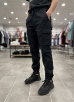 pantalon gargo homme - KE10H93OLVF-BLACK