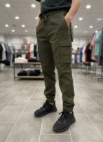 pantalon gargo homme - KE10H93OLVF-OLIVE