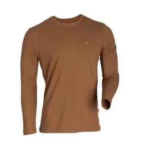 t-shirt ls brown - G23-003207-BROWN40