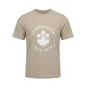 lumberjack est 1979 big logo tee dark orange - LBJ27010-DOR