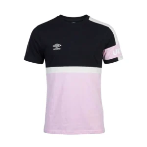 umbro men t-shirt ss pink black-084 - UAA241M006-084