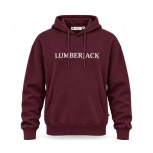lumberjack horizontal paff logo hoodie burgendy - LBJ-00202-BGD