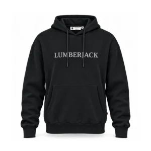 lumberjack horizontal paff logo hoodie black - LBJ-00202-BLK
