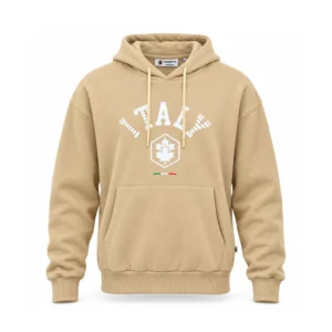 lumberjack big italy logo hoodie light brown - LBJ-00204-LBR