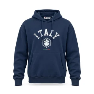 lumberjack big italy logo hoodie navy - LBJ-00204-NVY