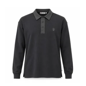 lumberjack mini embroidery logo rugby logo grey - LBJ-00507-GRY