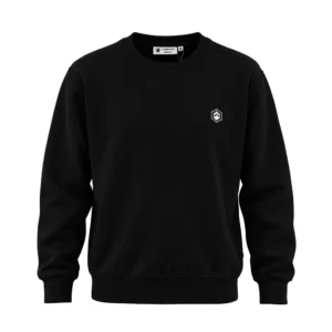 lumberjack mini embroidery logo sweat shirt black - LBJ-00601-BLK