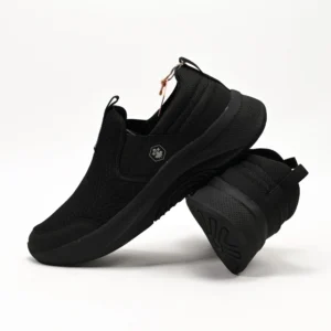 man lumberjack slip op shoe close total black - SML5102-001-CB003